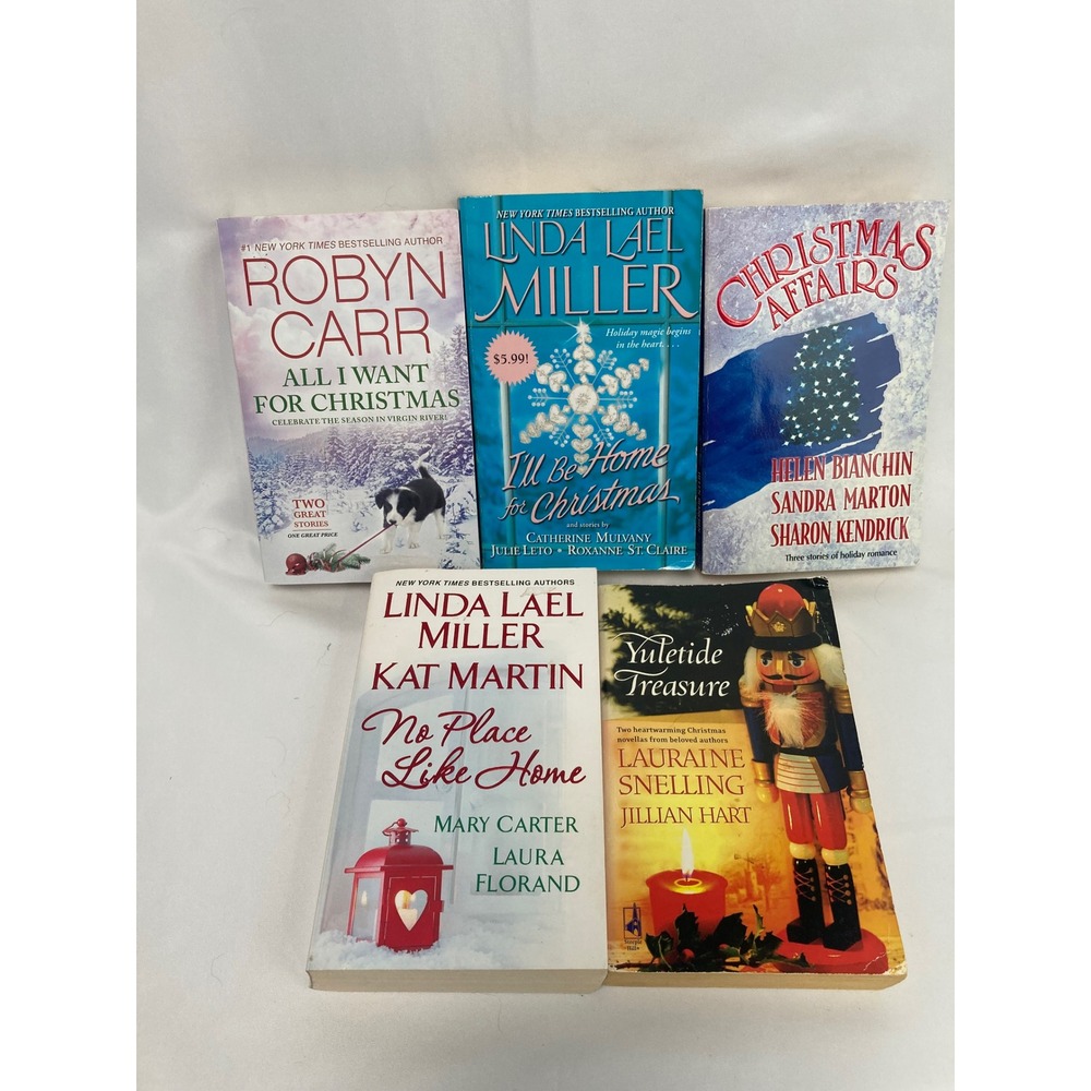 Christmas Romance Paperback Lot of 5, 13 Holiday Stories Harlequin Love Inspired